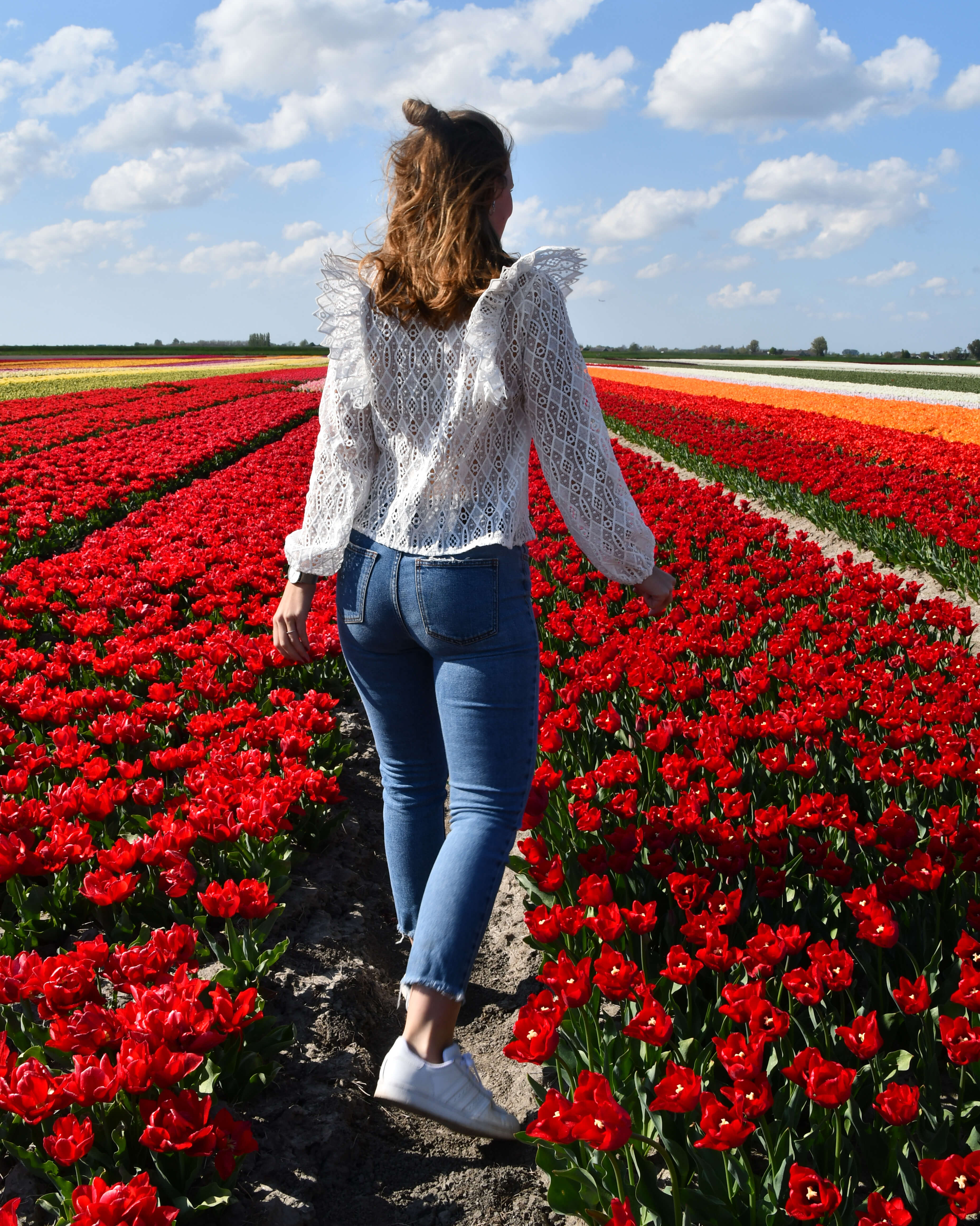 Gehaakte ruffle blouse