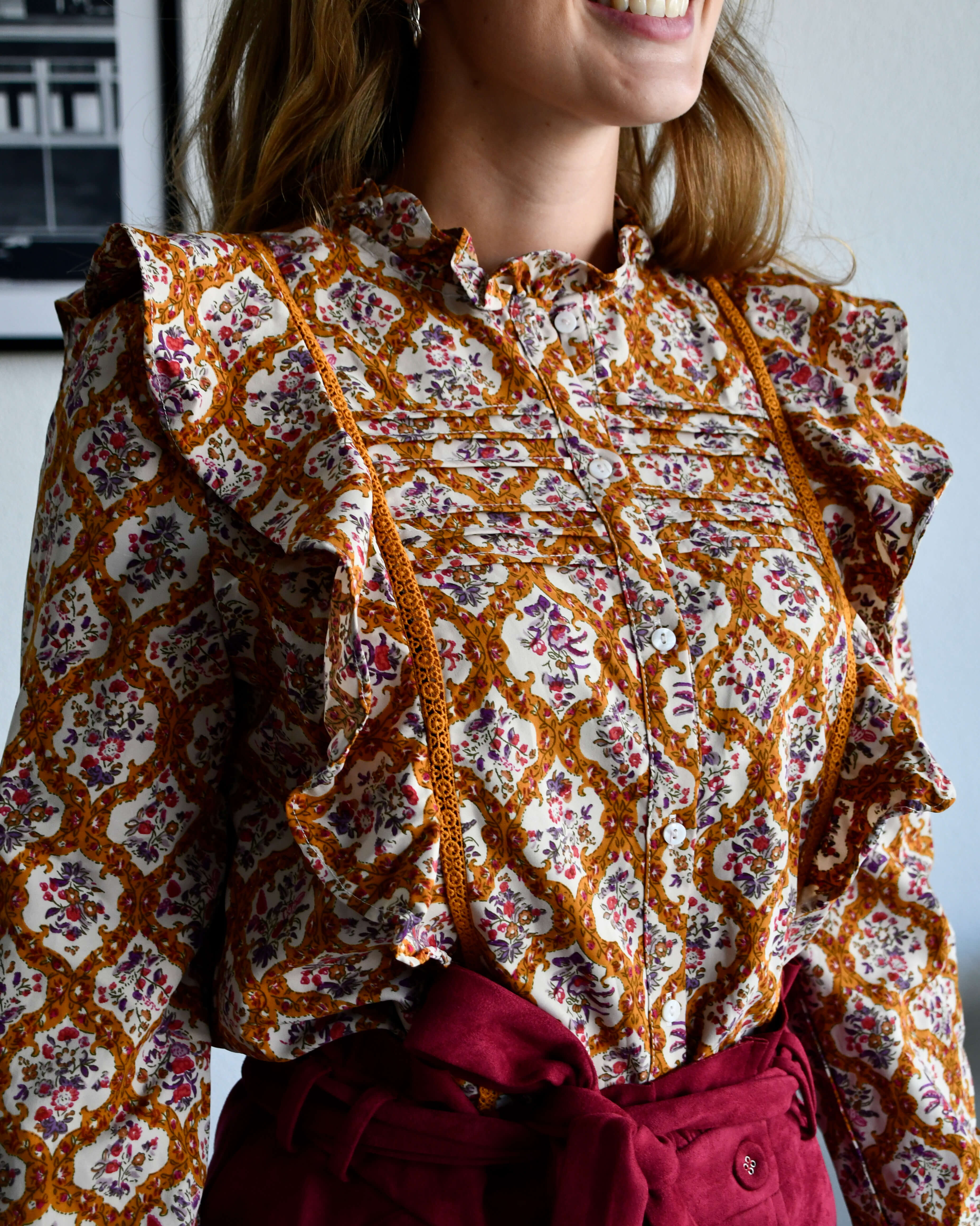 Blouse met bloemenpatroon