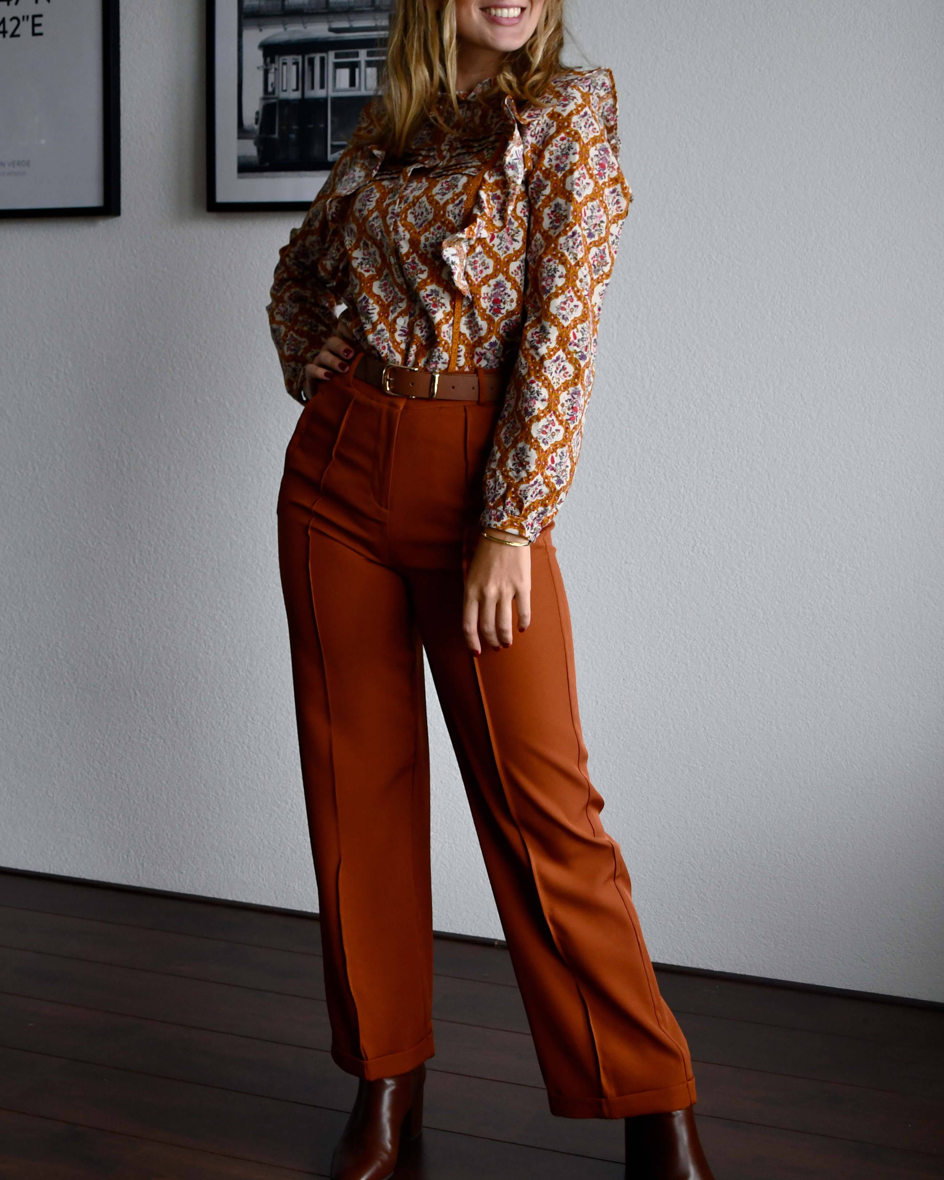 High-waist pantalon