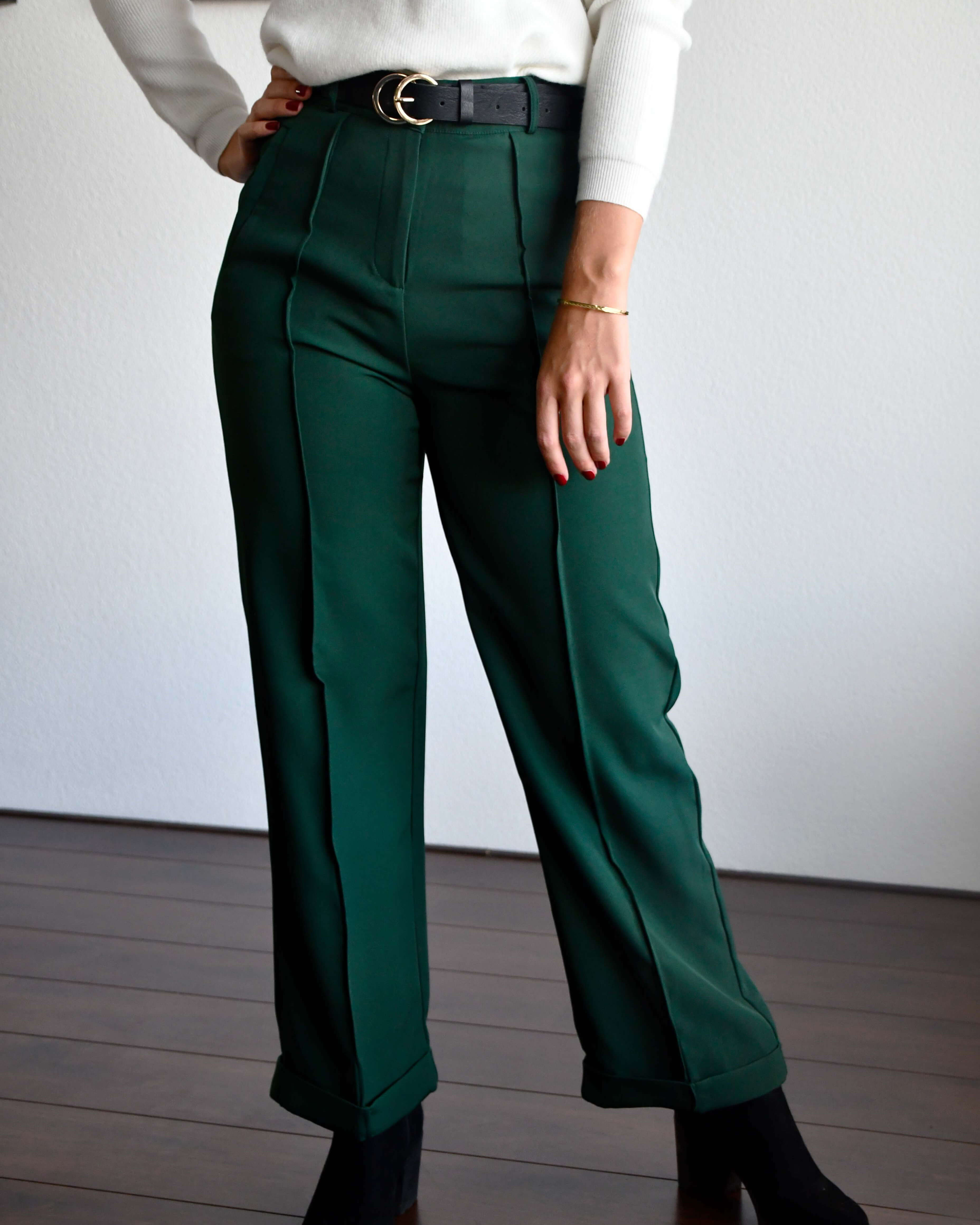 High-waist pantalon