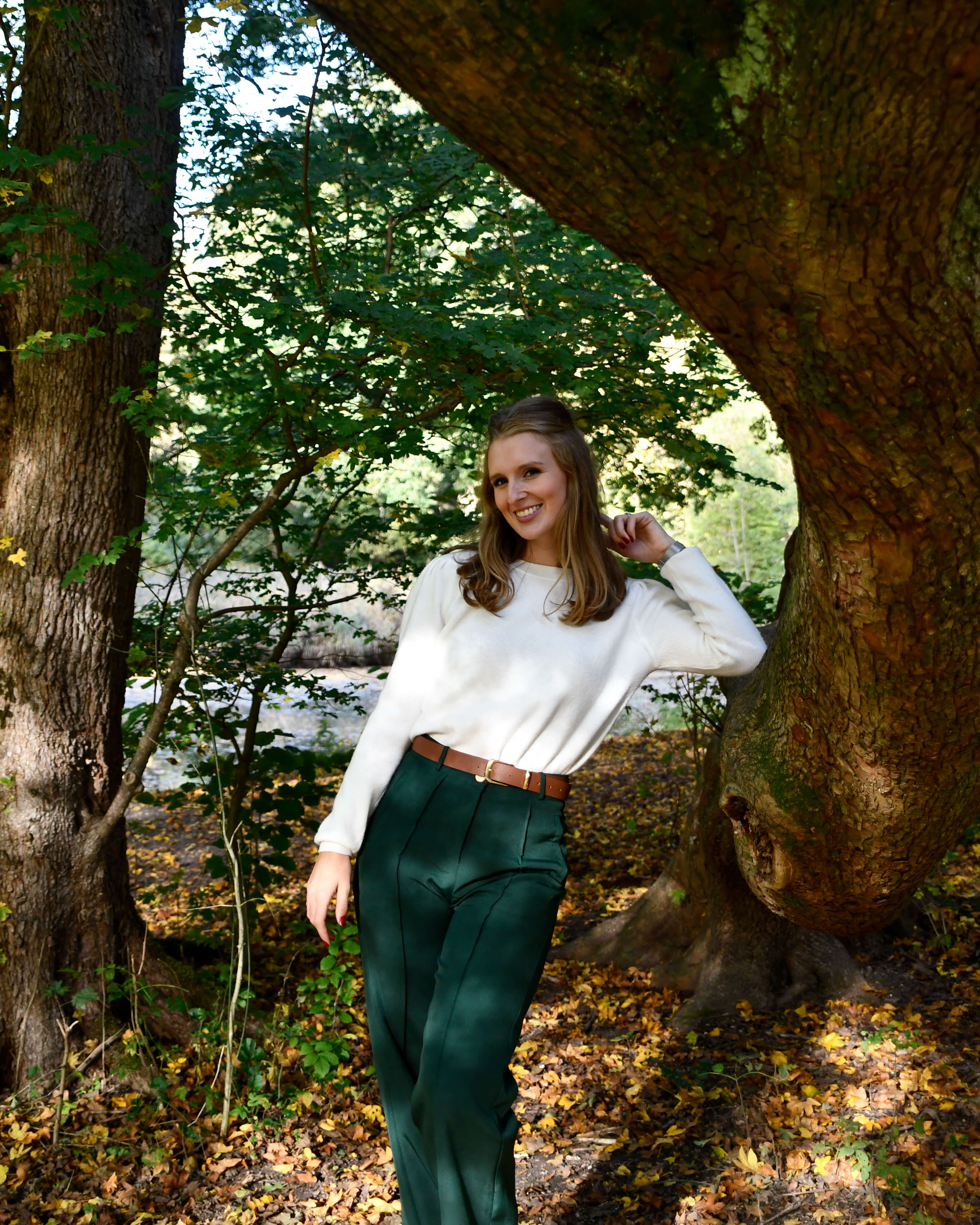 High-waist pantalon