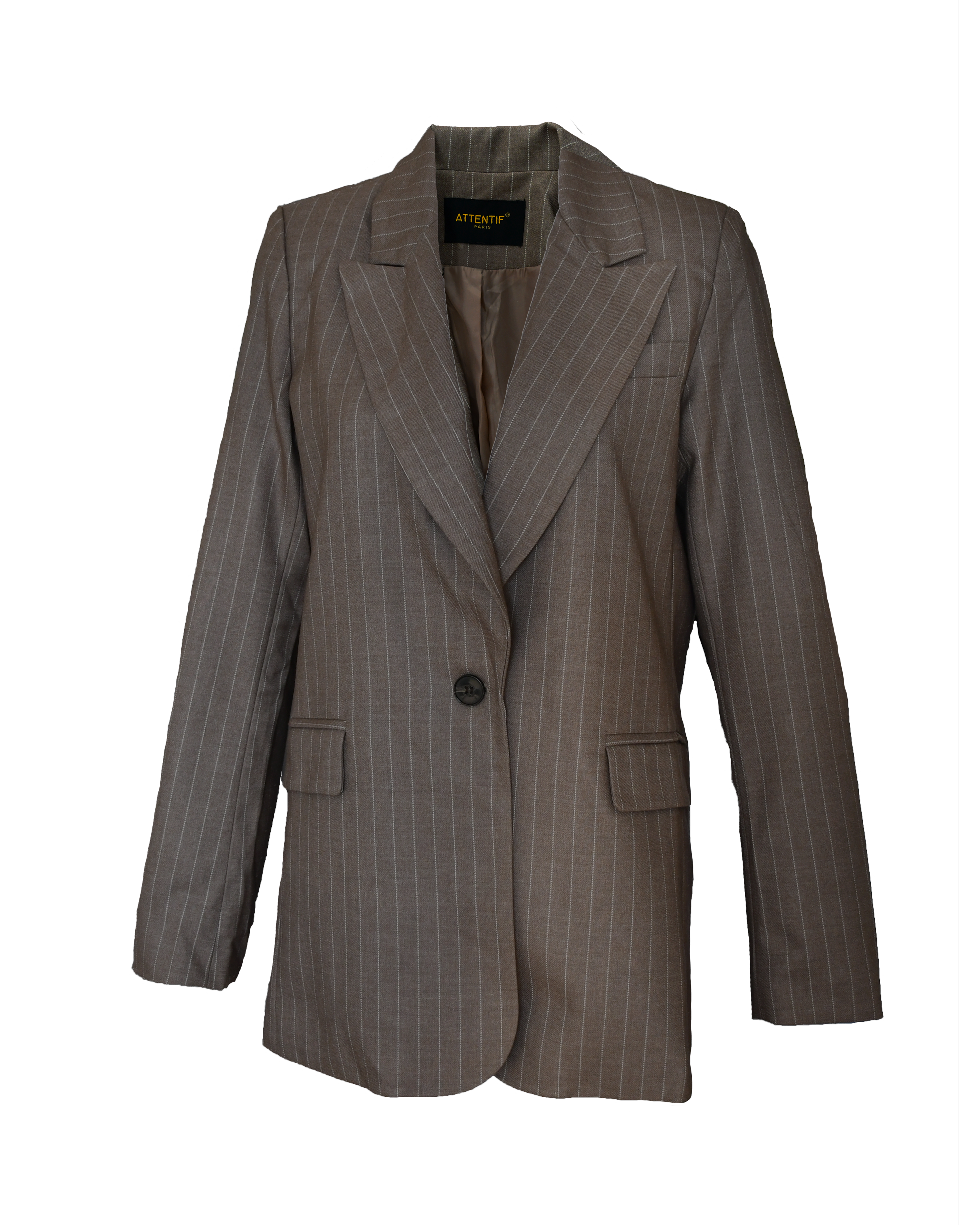 Straight-fit gestreepte blazer