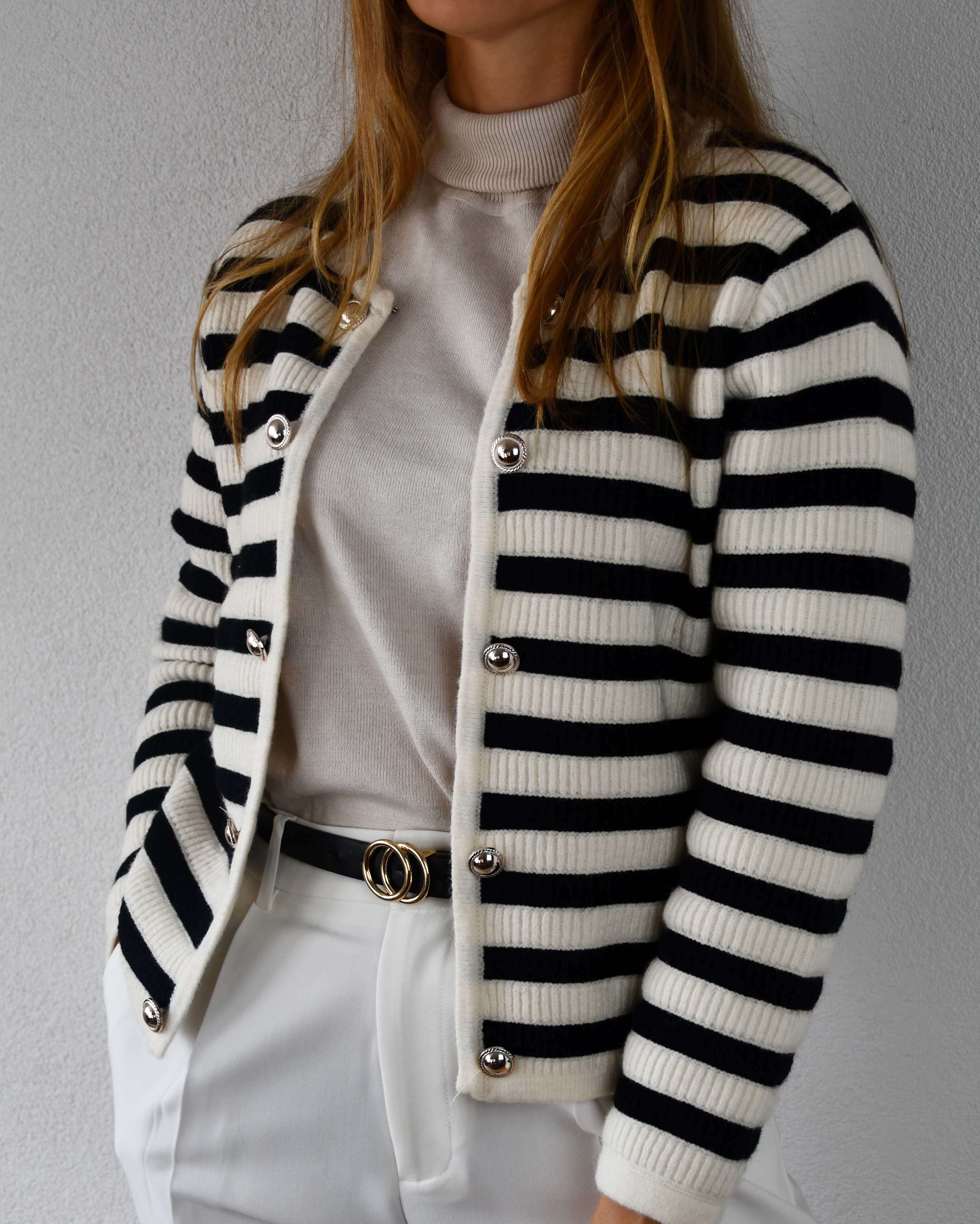 Gestreept casual vest