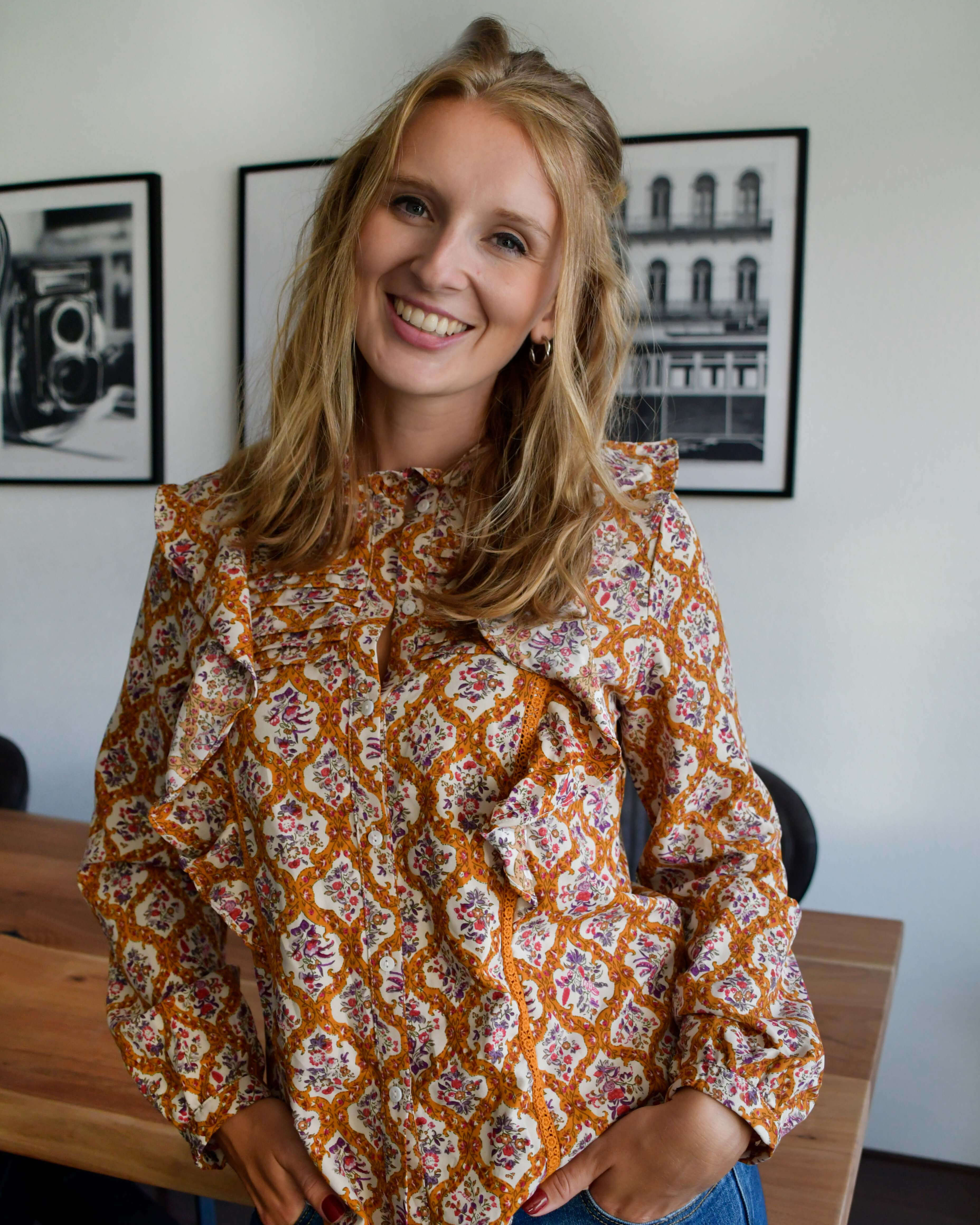 Blouse met bloemenpatroon